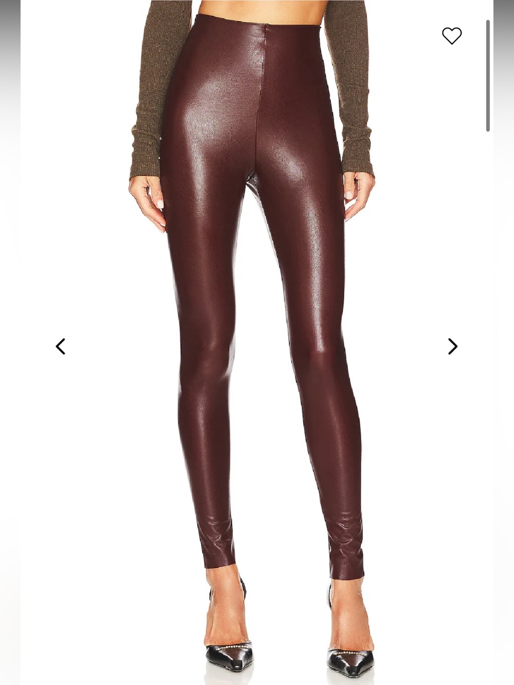 COMMANDO FAUX LEATHER OXBLOOD LEGGING